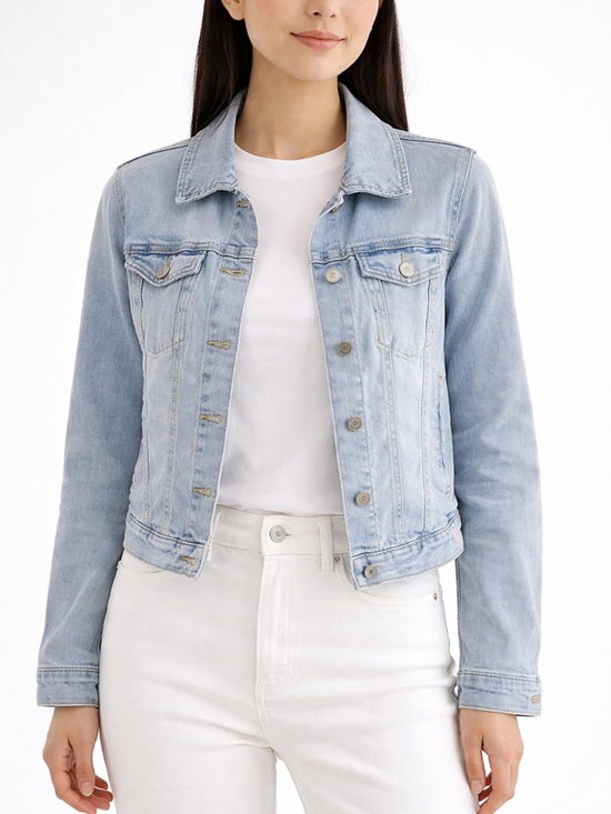 Guess Jackets & Blazers - Guess Light Blue Denim Jacket